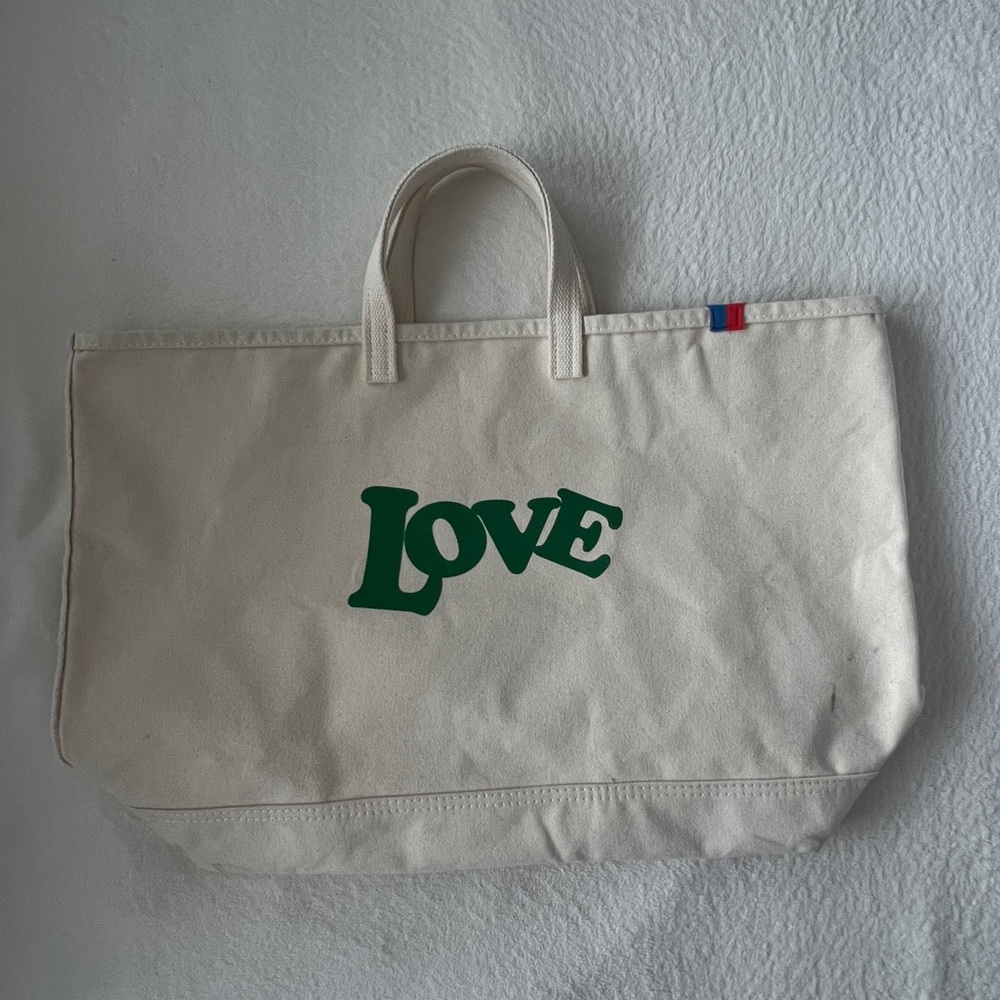 KULE The 70s Love Large Canvas Tote Bag